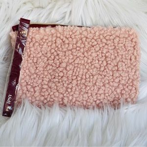 IPSY | BRAND NEW | Faux Sherpa Cozy Teddy Comfort Glam Bag (BAG ONLY)
